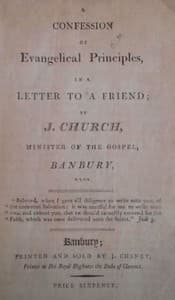 A Confession of Evangelical Principles: in a letter to a friend