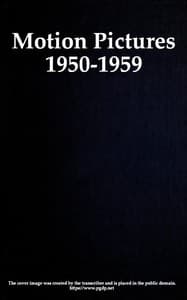 Cover of Motion pictures, 1950-1959 : Catalog of copyright entries