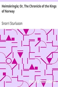 Cover of Heimskringla; Or, The Chronicle of the Kings of Norway