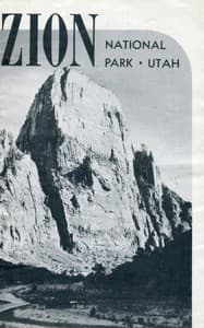 Cover of Zion National Park, Utah (1951)