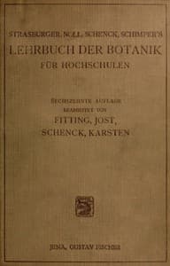 Cover of Lehrbuch der Botanik für Hochschulen