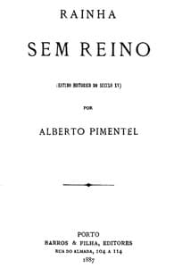 Cover of Rainha sem reino (Estudo historico do seculo XV)