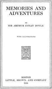Cover of Memories and Adventures