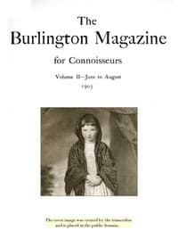 Cover of The Burlington magazine : $b for connoisseurs. vol. II—June to August