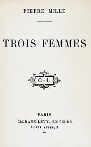 Cover of Trois femmes