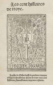 Les cent histoires de Troye : $b L'epistre de Othea deesse de prudence envoyee a l'esperit chevalereux Hector de Troye avec cent hystoires