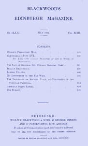 Cover of Blackwood's Edinburgh magazine, Vol. 93, No. 571, May, 1863