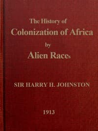 Cover of A history of the colonization of Africa by alien races