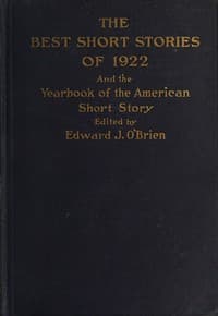 Cover of The best short stories of 1922, and the yearbook of the American short story