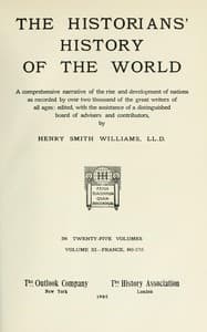 Cover of The historians' history of the world in twenty-five volumes, volume 11 : $b France, 843-1715