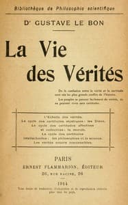 Cover of La vie des vérités