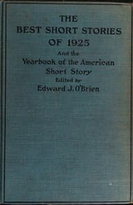 Cover of The best short stories of 1925, and the yearbook of the American short story