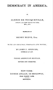 Cover of Democracy in America — Volume 1