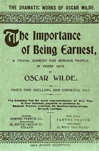 Cover of The Importance of Being Earnest: A Trivial Comedy for Serious People