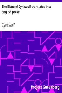 Cover of The Elene of Cynewulf translated into English prose