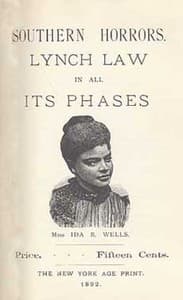 Cover of Southern Horrors: Lynch Law in All Its Phases