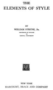 Cover of The Elements of Style