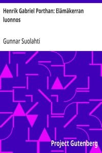 Cover of Henrik Gabriel Porthan: Elämäkerran luonnos