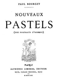 Cover of Nouveaux Pastels (Dix portraits d'hommes)