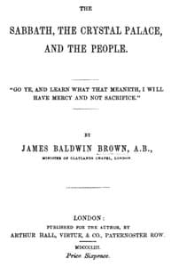 Cover of The Sabbath, the Crystal Palace, and the People