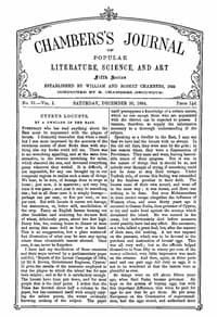 Cover of Chambers's Journal of Popular Literature, Science, and Art, Fifth Series, No. 51, Vol. I, December 20, 1884